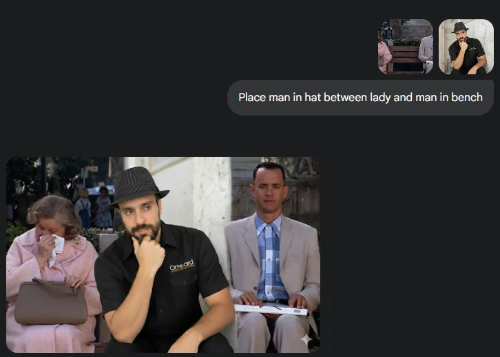 Failed Forest Gump scene